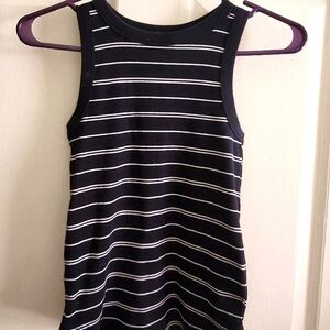 Tank top striped b&w